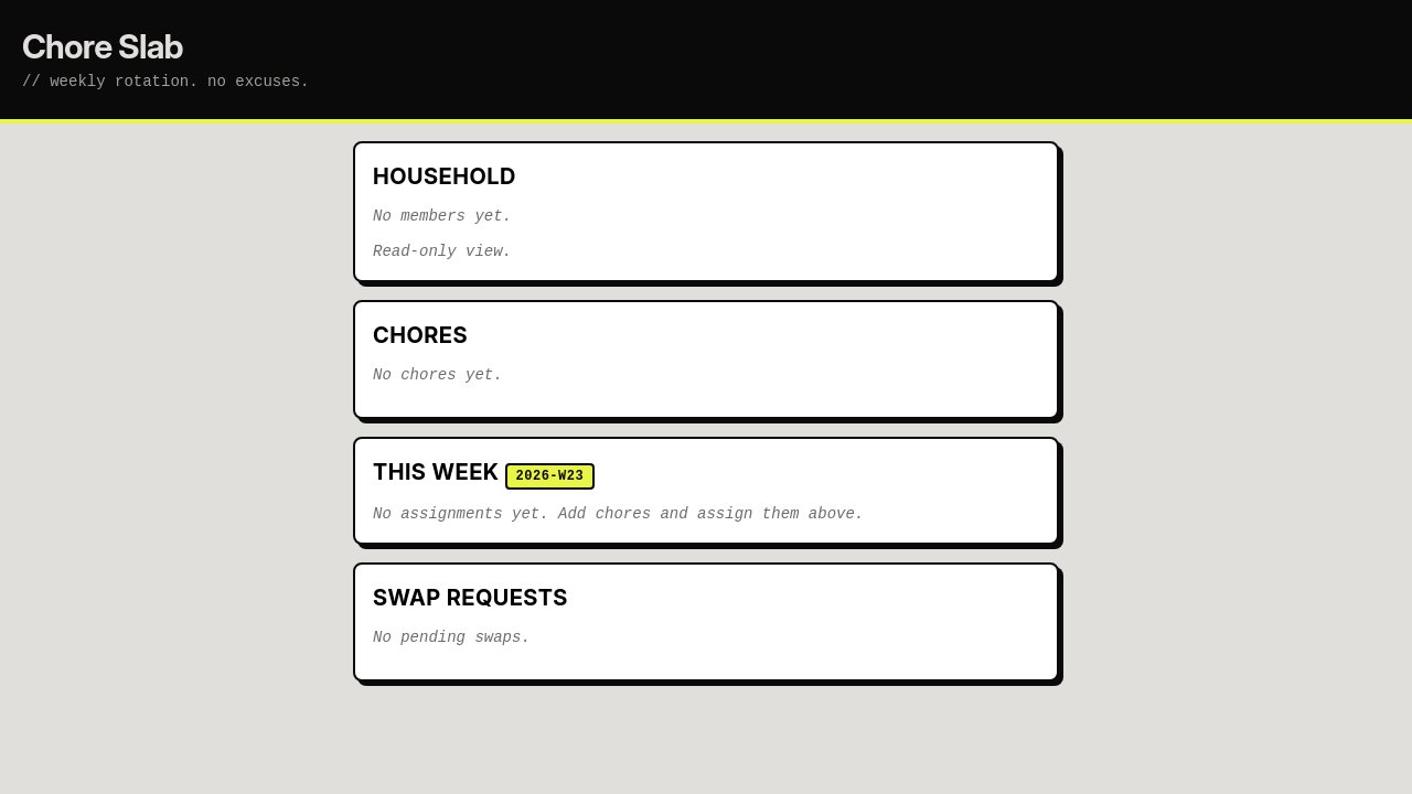 Chore Rotation